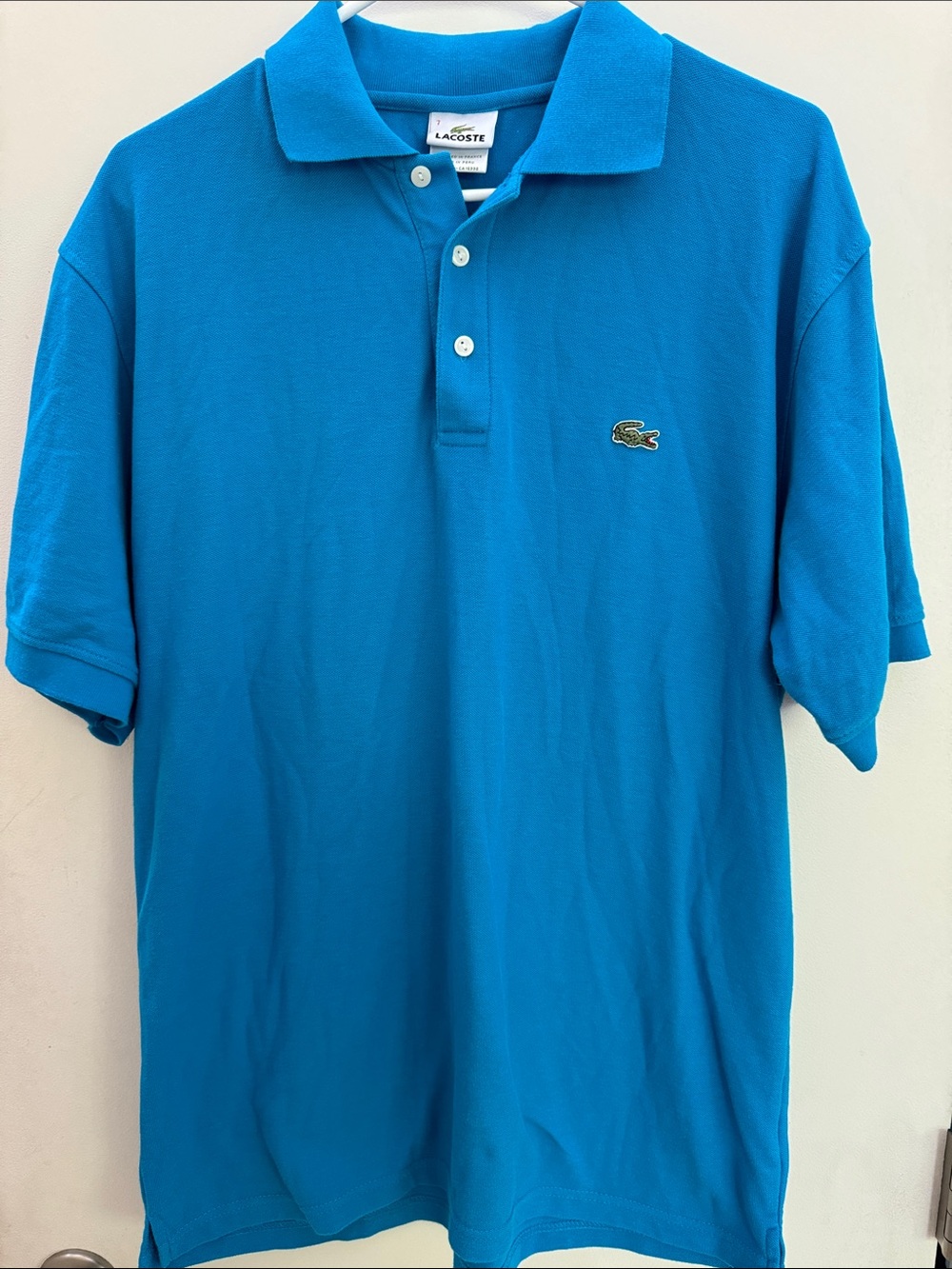 Lacoste Men's Polo Shirt in Turquoise Blue
